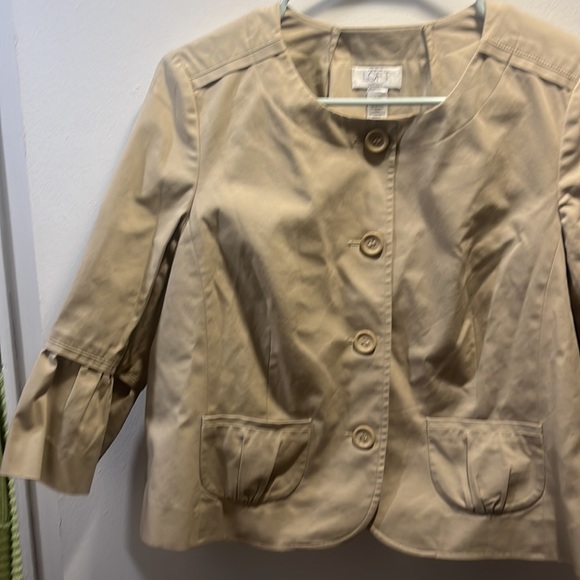 Ann Taylor Loft Petites Size 14 P Women’s Button Jacket Pockets SEND OFFERS - Picture 3 of 5